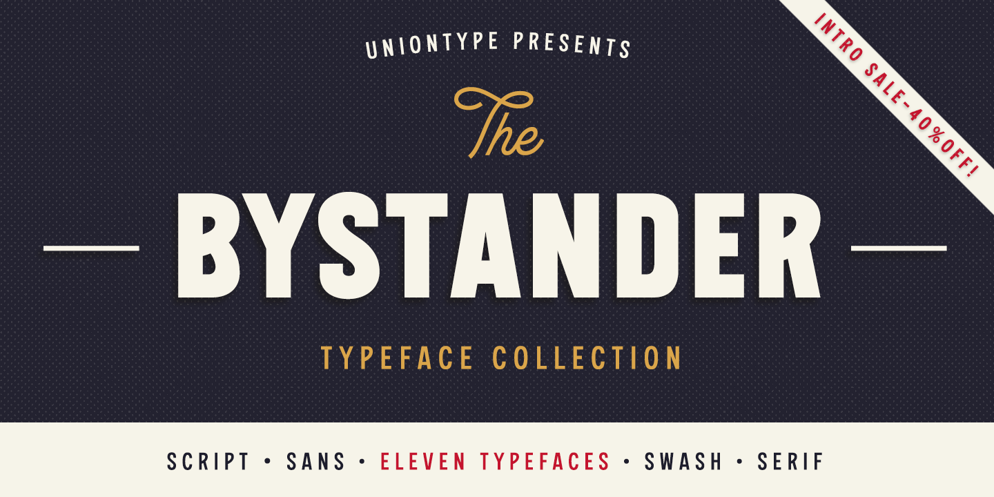 Ejemplo de fuente The Bystander Collection #11